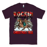 Plum Rockin Around The Christmas Tree Rodeo Classic Tee - FaDigitalArtStudio