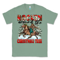 Sage Rockin Around The Christmas Tree Rodeo Classic Tee - FaDigitalArtStudio
