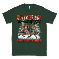 Sports Green Rockin Around The Christmas Tree Rodeo Classic Tee - FaDigitalArtStudio