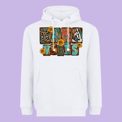 Western Mama Vibes Heavyweight Hoodie Designed By Fadigitalartstudio