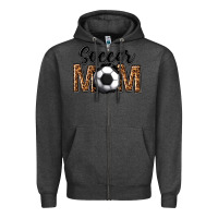 Charcoal Heather soccer mom Zipper Hoodie - texasbilliewilder