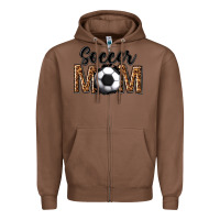 Chestnut soccer mom Zipper Hoodie - texasbilliewilder