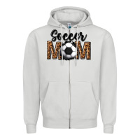 Dove Grey soccer mom Zipper Hoodie - texasbilliewilder