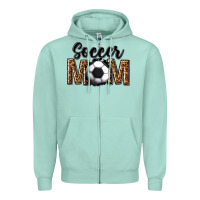 Seafoam soccer mom Zipper Hoodie - texasbilliewilder