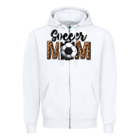 White soccer mom Zipper Hoodie - texasbilliewilder