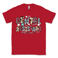 Red dental assistant Classic Tee - Zillion Design Studio