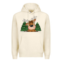 Tofu Personalized Christmas deer Premium Hoodie - MaliasSmallBusiness