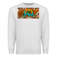 Oatmeal Heather jesus Premium Sweatshirt - JahusDesignShop