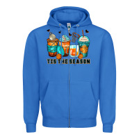 True Royal tis' the season basketball coffee cups Zipper Hoodie - Zillion Design Studio