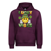 Mauve Wine lucky vibes Urban Hoodie - MaliasSmallBusiness