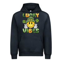 Navy lucky vibes Urban Hoodie - MaliasSmallBusiness