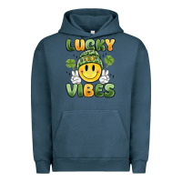 Pigment Midnight Navy lucky vibes Urban Hoodie - MaliasSmallBusiness