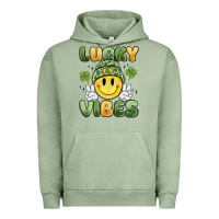 Pigment Oil Green lucky vibes Urban Hoodie - MaliasSmallBusiness