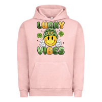 Pigment Salmon lucky vibes Urban Hoodie - MaliasSmallBusiness