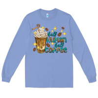 Colony Blue half human half coffee Long Sleeve Tee - texasbilliewilder