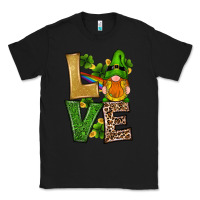 Black st patricks day gnomes shamrock love Classic Tee - RanaPortraitStore