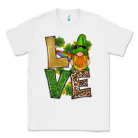 White st patricks day gnomes shamrock love Classic Tee - RanaPortraitStore