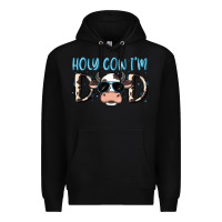 Black holy cow i'm dad Premium Hoodie - MaliasSmallBusiness