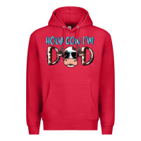 Cardinal holy cow i'm dad Premium Hoodie - MaliasSmallBusiness