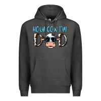 Charcoal Heather holy cow i'm dad Premium Hoodie - MaliasSmallBusiness