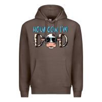 Coffee holy cow i'm dad Premium Hoodie - MaliasSmallBusiness