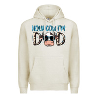 Oatmeal Heather holy cow i'm dad Premium Hoodie - MaliasSmallBusiness