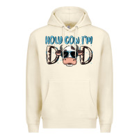 Sandshell holy cow i'm dad Premium Hoodie - MaliasSmallBusiness