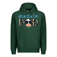 Sports Green holy cow i'm dad Premium Hoodie - MaliasSmallBusiness