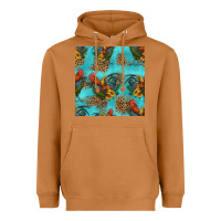 Meerkat rooster and sunflowers seamless pattern Heavyweight Hoodie - HRA Design Shop