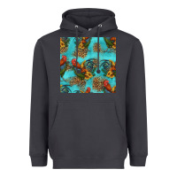 Smoke rooster and sunflowers seamless pattern Heavyweight Hoodie - HRA Design Shop