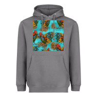 Storm rooster and sunflowers seamless pattern Heavyweight Hoodie - HRA Design Shop