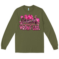 Army Green cancer picked the wrong girl Long Sleeve Tee - RanaPortraitStore