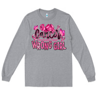 Heather Grey cancer picked the wrong girl Long Sleeve Tee - RanaPortraitStore