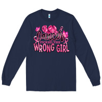 Navy cancer picked the wrong girl Long Sleeve Tee - RanaPortraitStore