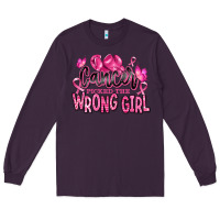 Plum cancer picked the wrong girl Long Sleeve Tee - RanaPortraitStore