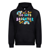 Black 100 days brighter Urban Hoodie - MaliasSmallBusiness