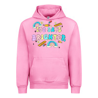 Fuchsia Pink 100 days brighter Urban Hoodie - MaliasSmallBusiness