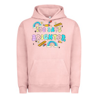 Pigment Salmon 100 days brighter Urban Hoodie - MaliasSmallBusiness