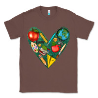 Chestnut teacher  heart Classic Tee - texasbilliewilder