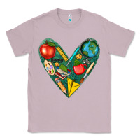 Lilac teacher  heart Classic Tee - texasbilliewilder