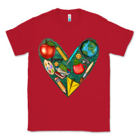 Red teacher  heart Classic Tee - texasbilliewilder