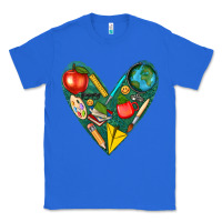 True Royal teacher  heart Classic Tee - texasbilliewilder