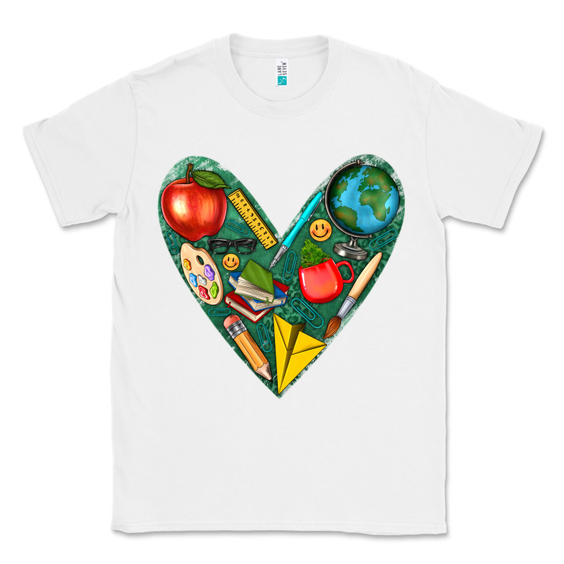 Teacher  Heart Classic Tee by texasbilliewilder | Teevron