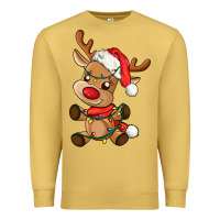 Antique Gold baby christmas reindeer Premium Sweatshirt - AdoDesignShop