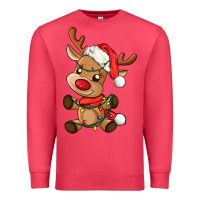 Cardinal baby christmas reindeer Premium Sweatshirt - AdoDesignShop