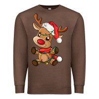 Chestnut baby christmas reindeer Premium Sweatshirt - AdoDesignShop