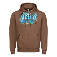 Chestnut hello winter Zipper Hoodie - RanaPortraitStore