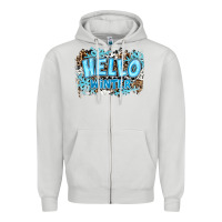 Dove Grey hello winter Zipper Hoodie - RanaPortraitStore