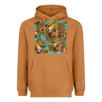 Meerkat goat sunflowers seamless pattern Heavyweight Hoodie - HRA Design Shop