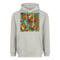 Moon Dust goat sunflowers seamless pattern Heavyweight Hoodie - HRA Design Shop